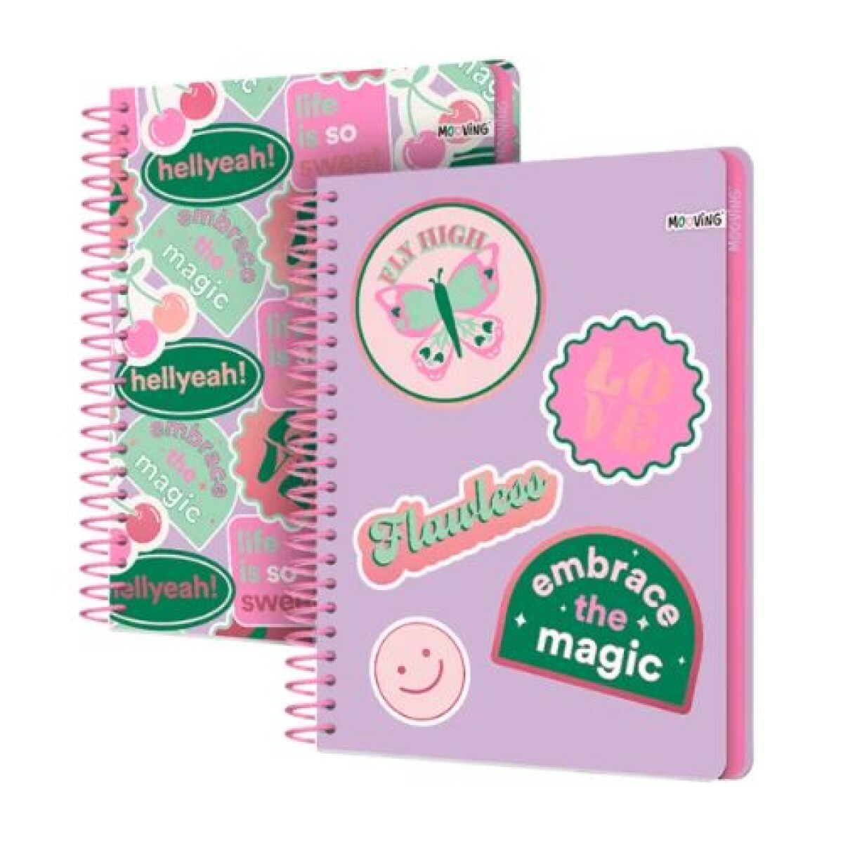 Cuaderno premium Mooving pink carta 96 - Cuaderno Premium Mooving Pink Carta 96 
