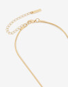 Collares Largos Metal Collar Largo Con Dije Metálico - Dorado