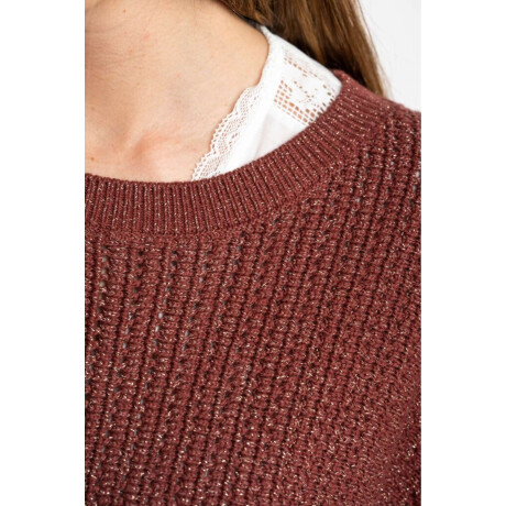 Chaleco Lurex Bordeaux