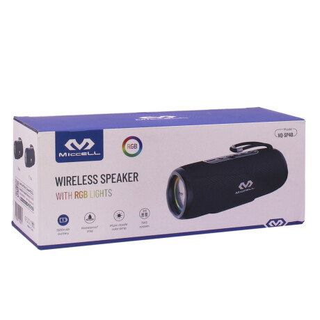 Parlante Portátil Miccell SP40 con Luz Rgb Bluetooth AZUL