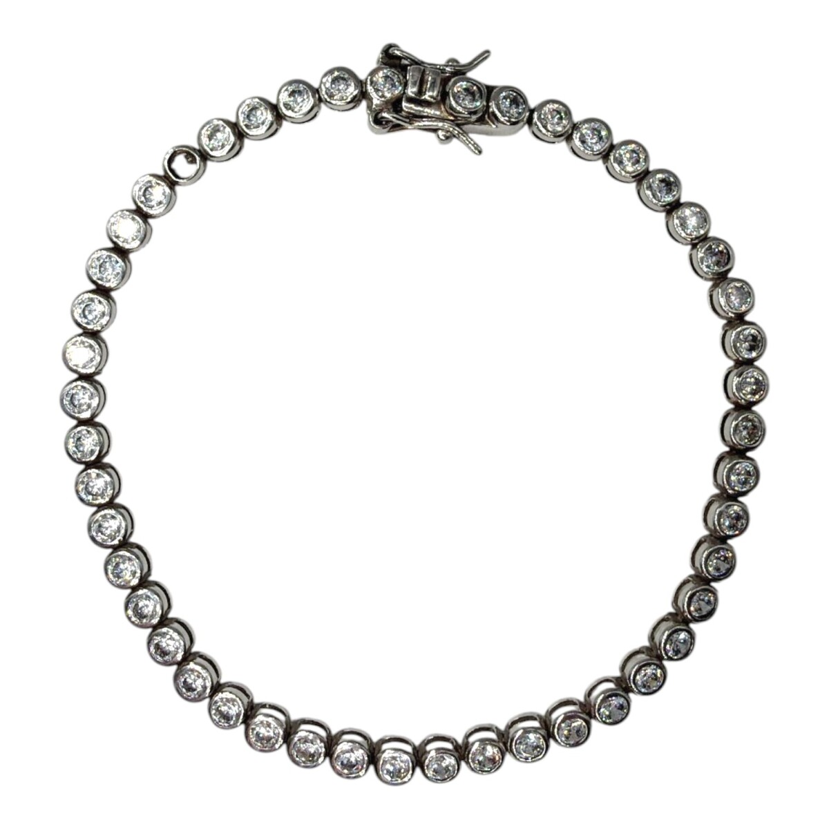 Pulsera circulos-Plata 925-Piedra Zirconia-PU3828 - conpiedra 
