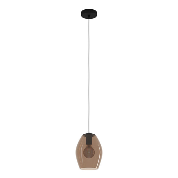 Colgante pantalla de vidrio marrón transparente EG0160