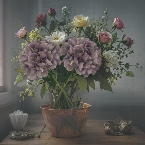 Flor x1 Violeta