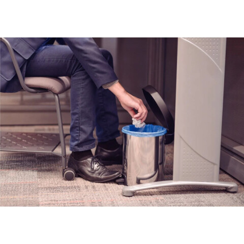 Basurero Papelera con Pedal New Tramontina de acero inoxidable con terminación pulida 5L 94538/705 Basurero Papelera con Pedal New Tramontina de acero inoxidable con terminación pulida 5L 94538/705