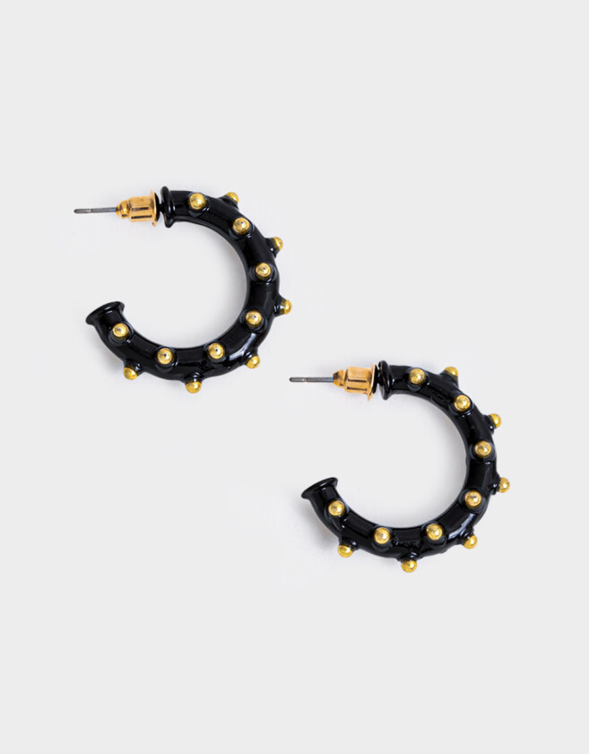 Aros Argollas Esmaltado Aros Argollas Esmaltado - Dorado