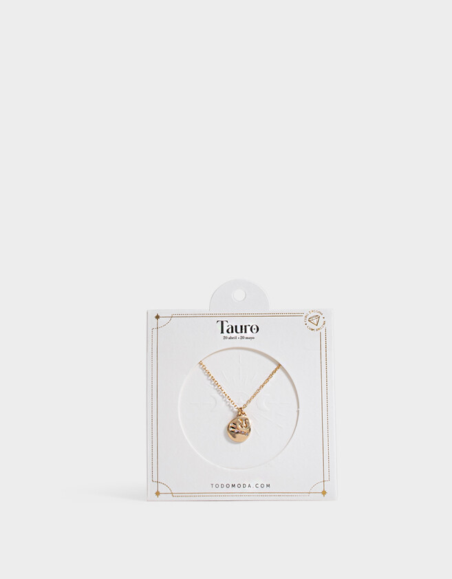 Cadena Corta con Dije Capsula Especial Cadena Corta Con Dije Tauro - Dorado