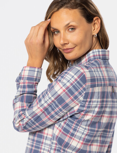 CAMISA A CUADROS Azul