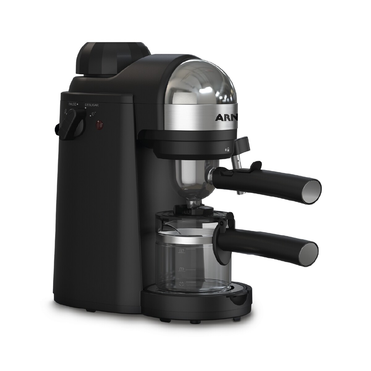 Cafetera Espresso Arno | Con boquilla de vapor | Color negro. 