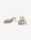 Aros Colgantes Largos Strass Aros Colgantes Largos, Statement Night - Combinacion Bicolor