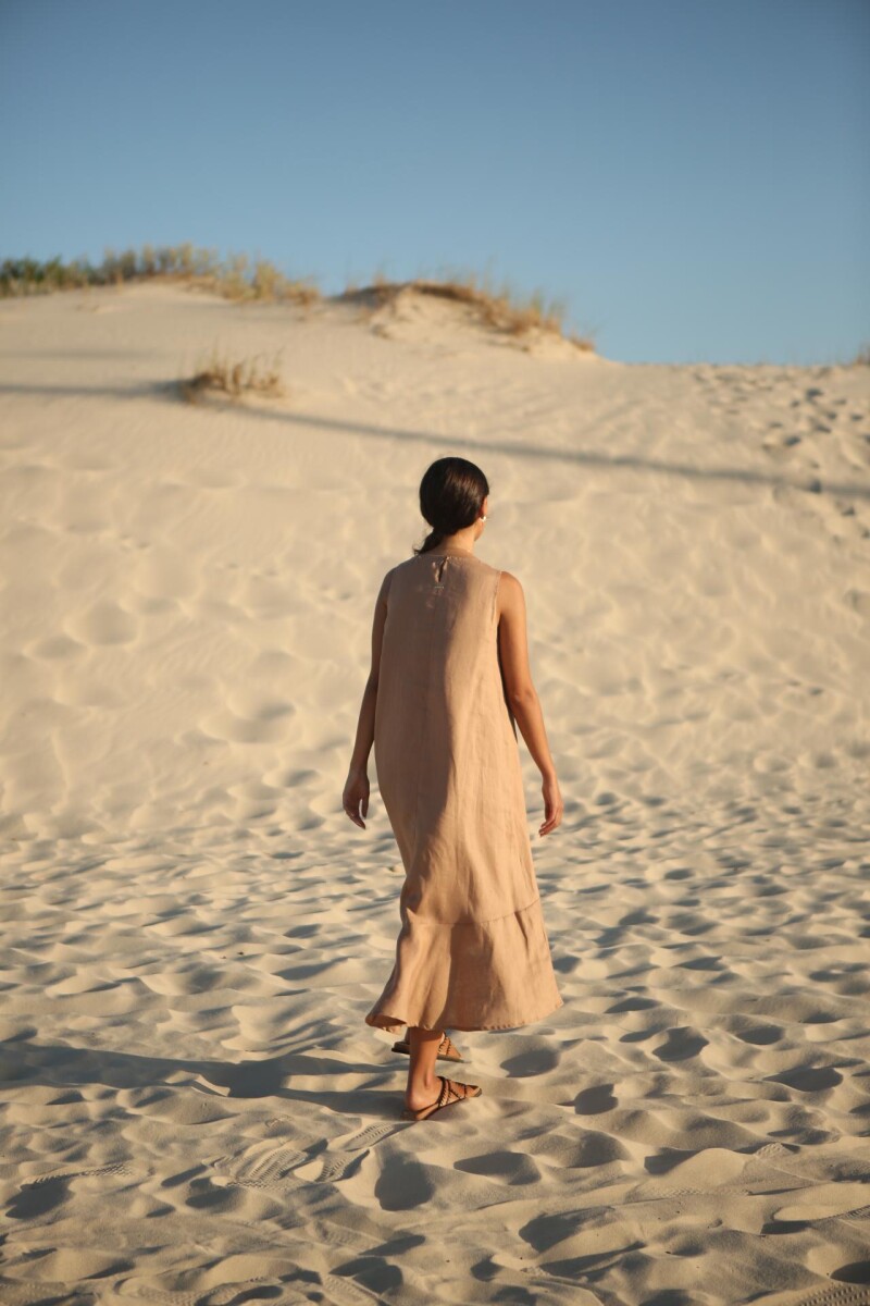 Vestido Folk Long Visón