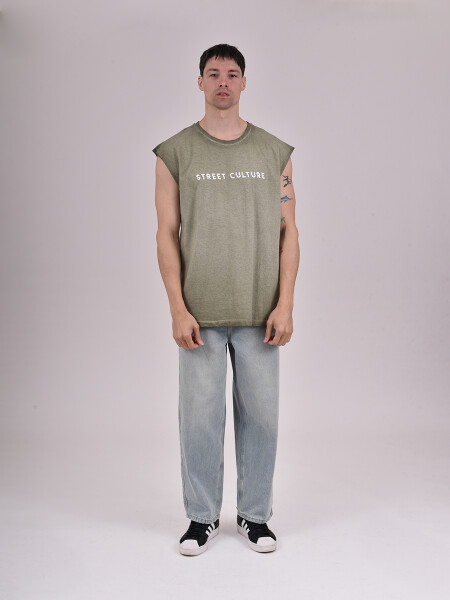 MUSCULOSA CULTURE VERDE MILI