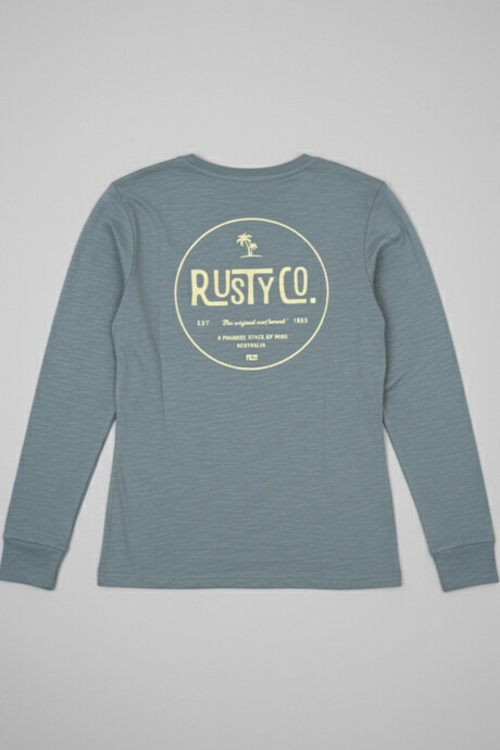 T-SHIRT BRITO TEEN RUSTY Azul Piedra