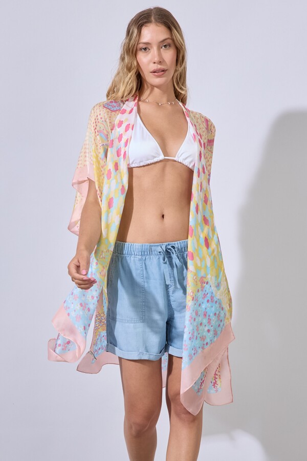 Kimono Printed MULTI/CELESTE