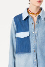 CAMISA PATCH Celeste