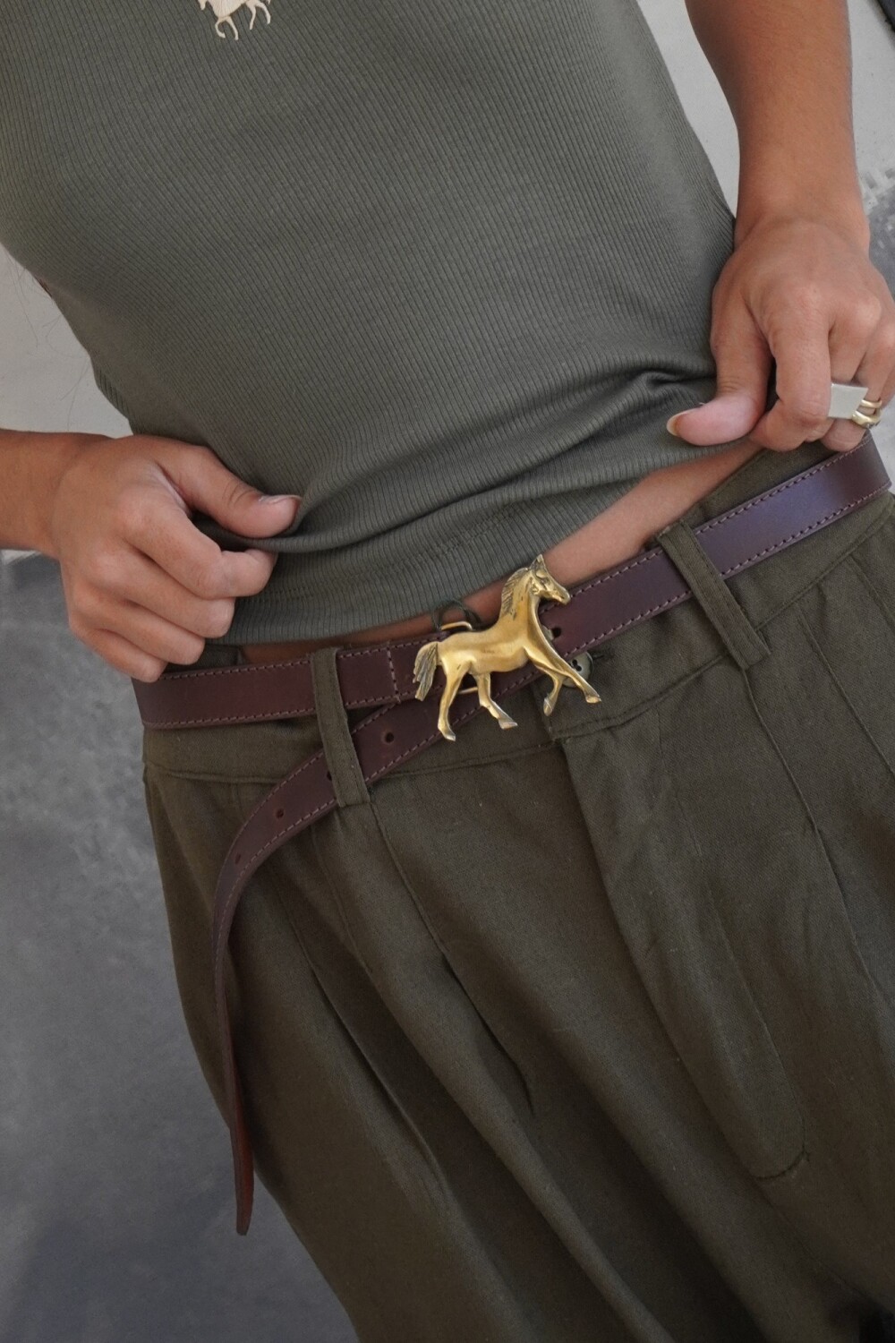Horsy Belt Chocolate