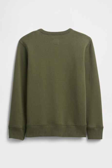 Buzo Deportivo Logo Gap Niño Army Jacket Green