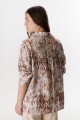 BLUSA HANNA ANIMAL BEIGE