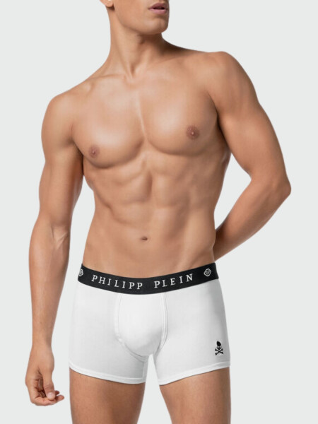PHILIPP PLEIN - bipack de bóxers negros con calavera Blanco