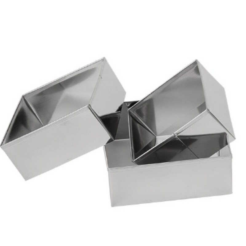 Molde para postres metal 6.8/7.7/8.7cm set N/a