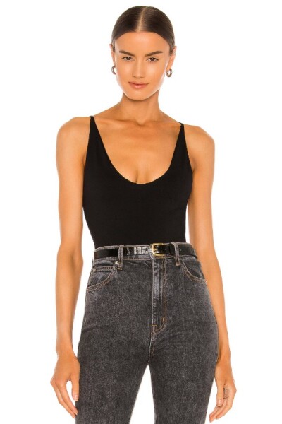 SEAMLESS V-NECK CAMI Negro