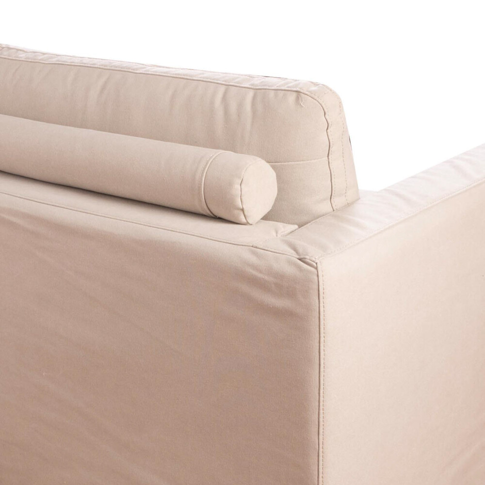 SOFÁ 3 CUERPOS TELA NATURAL-BEIGE NUNU BEIGE