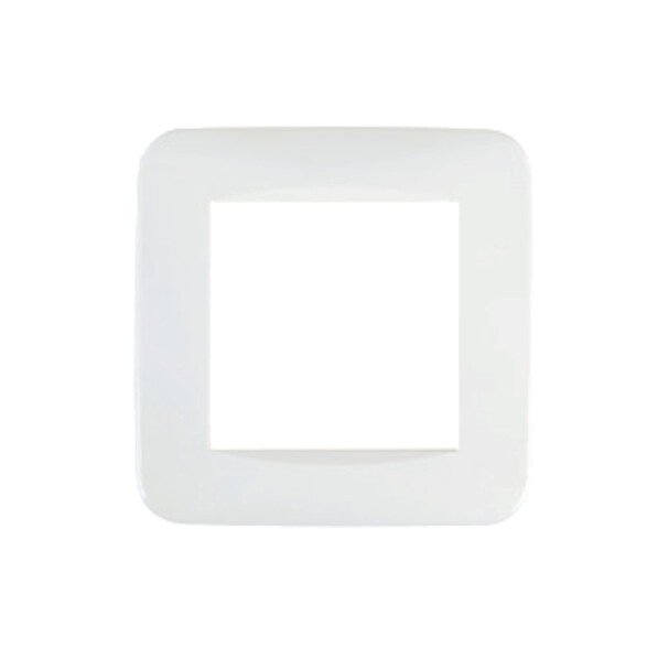 Plaqueta p/2 módulos, blanco - Mini Reggio M46908