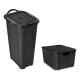 Pack X 2 Cesto Y Caja Organizador Plástico Rattan 36/40lts Pack X 2 Cesto Y Caja Organizador Plástico Rattan 36/40lts