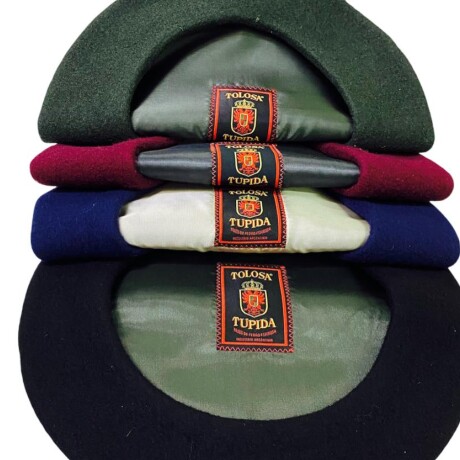 boina tolosa tupida paño vuelo 32 verde