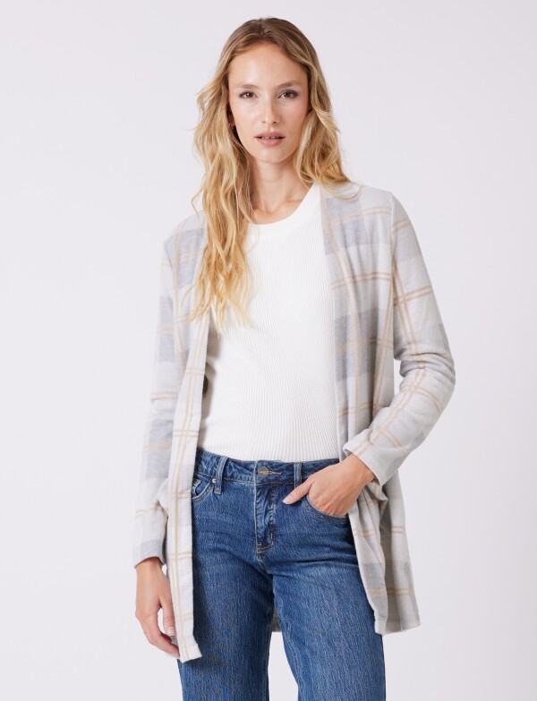 Cardigan Cuadrille BEIGE/MULTI