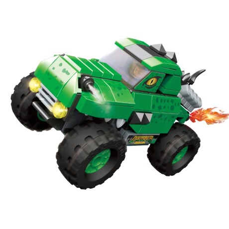 Bloques monster truck animals dinosaurio