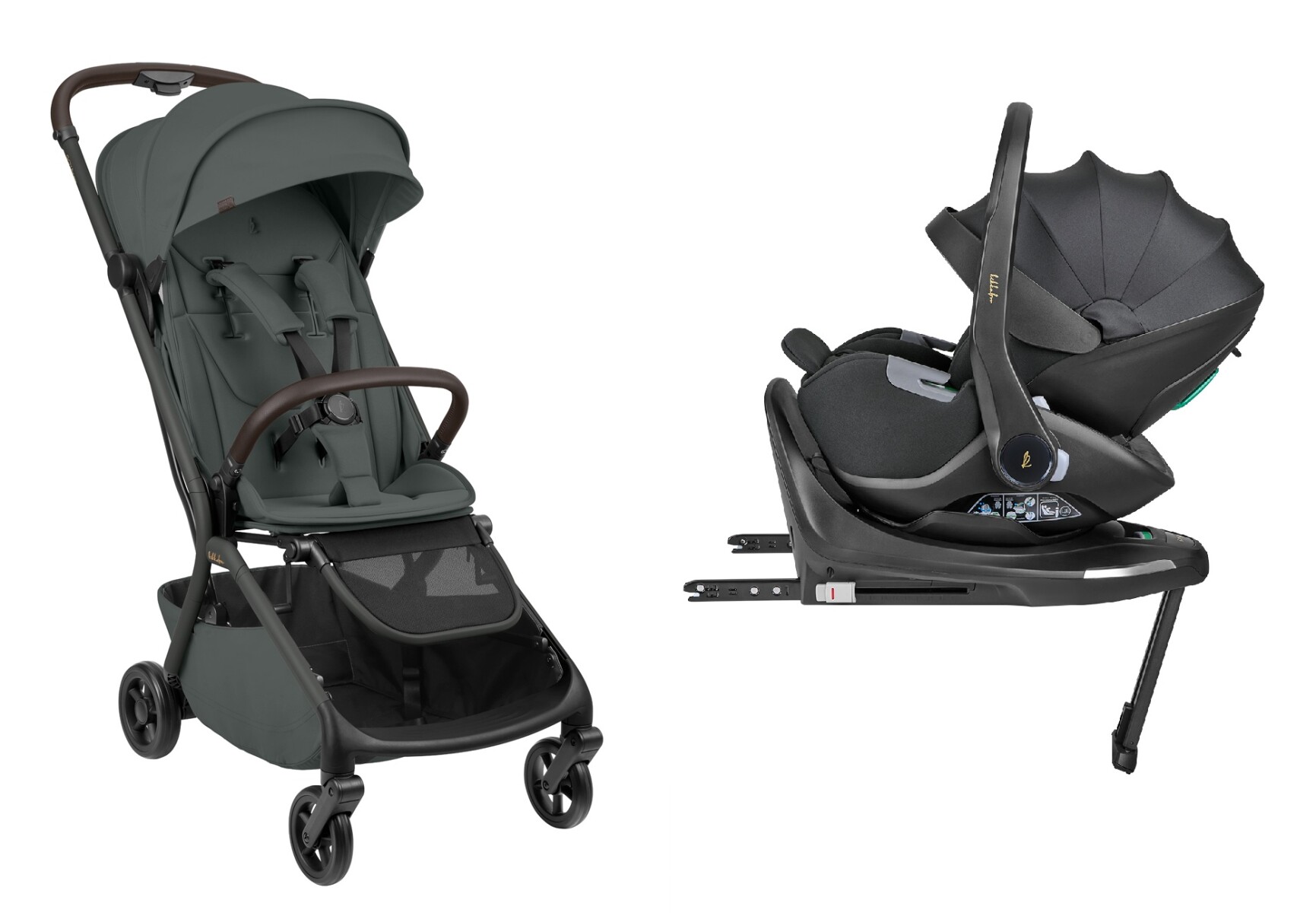 Travel system GOYA Platinum KIKKABOO 360 isofix - graphite 