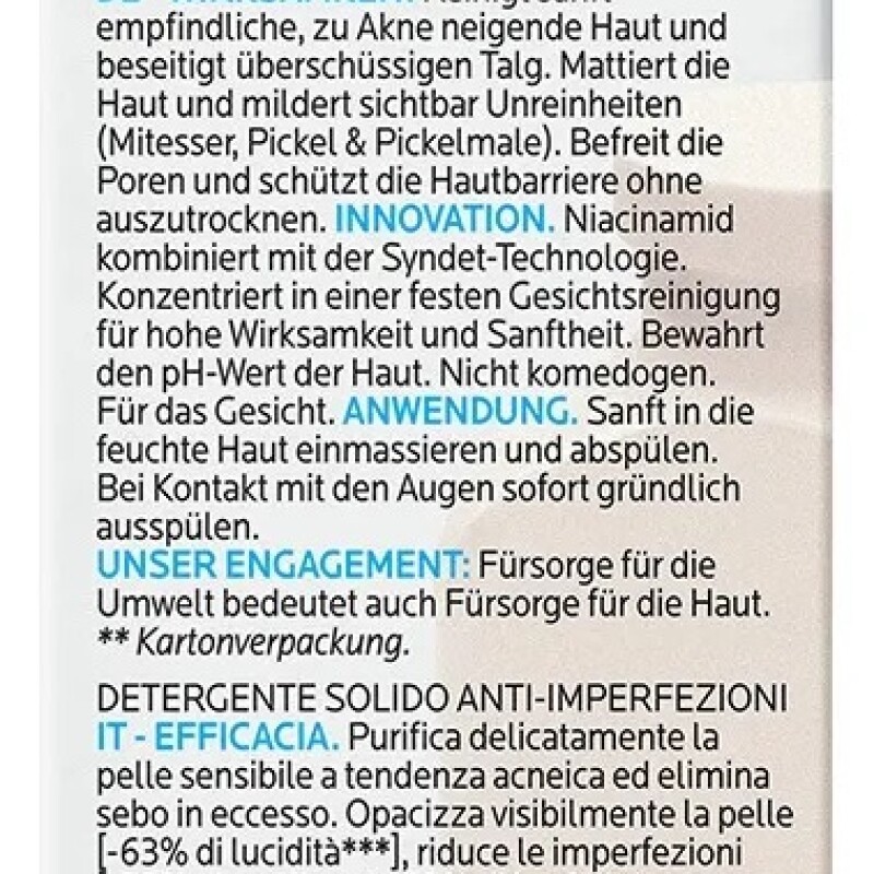 Jabón Effaclar La Roche Posay Concentrado 70 g Jabón Effaclar La Roche Posay Concentrado 70 g