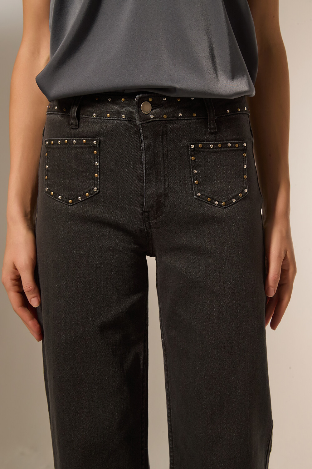 Pantalon Hilla Gris Medio