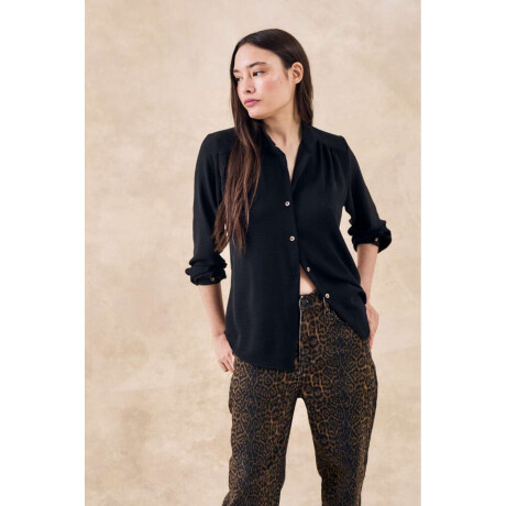 Blusa Cuello Mao Negro