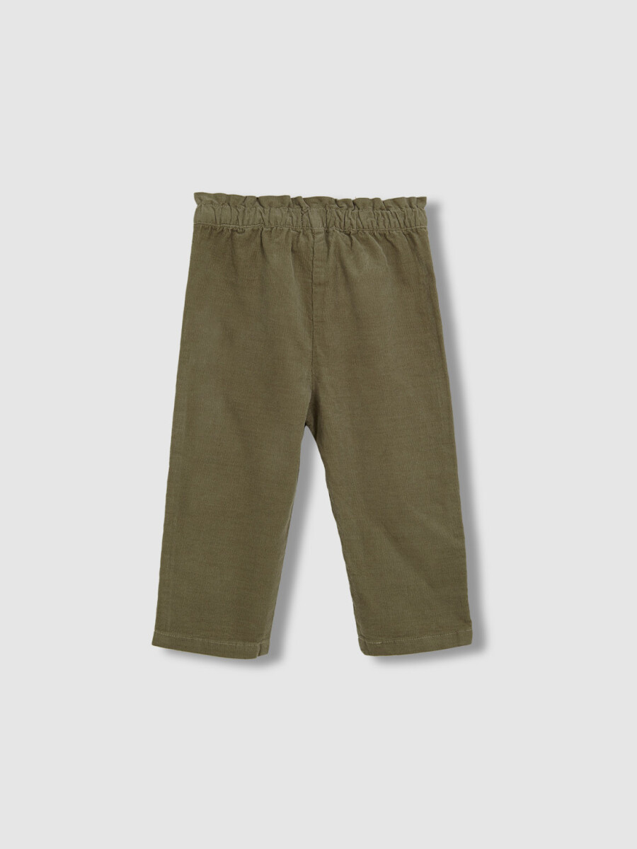 Pantalon De Micropana Verde Viejo