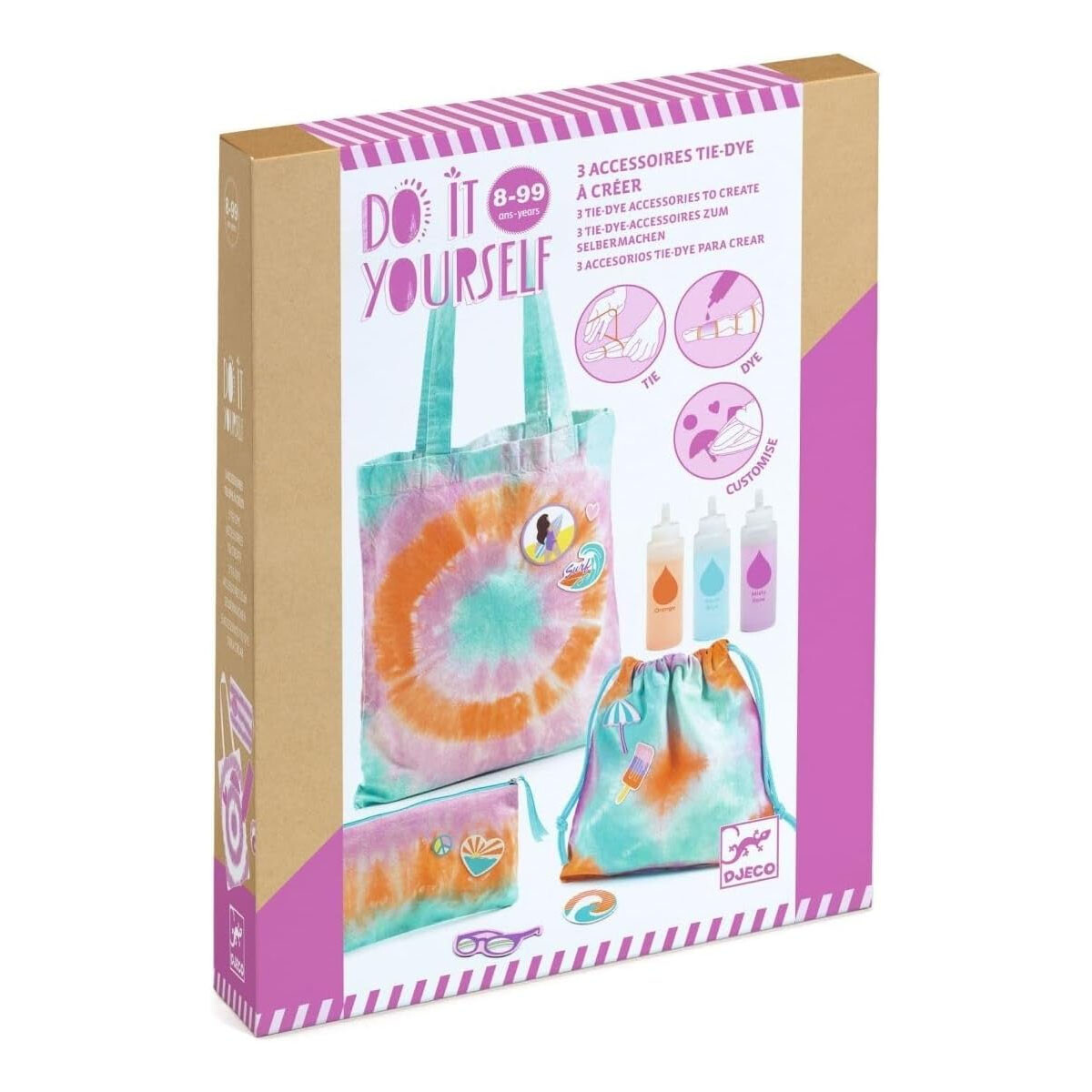 Kit de teñido anudado para hacer uno mismo Djeco 