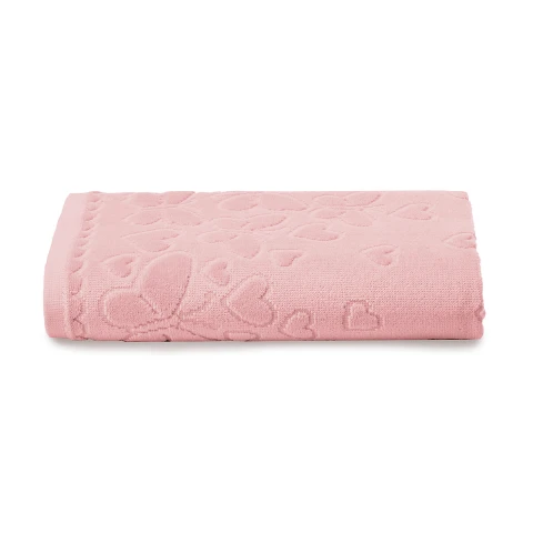 Toalla Baño Dohler Jacquard Romance 70 x 140 cm 100% Algodón ROSA