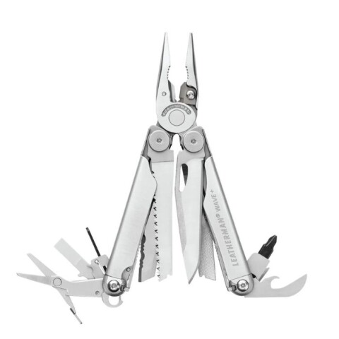 Pinza Multifuncion Navaja Leatherman Wave Plus Black 18 Usos Negro gris