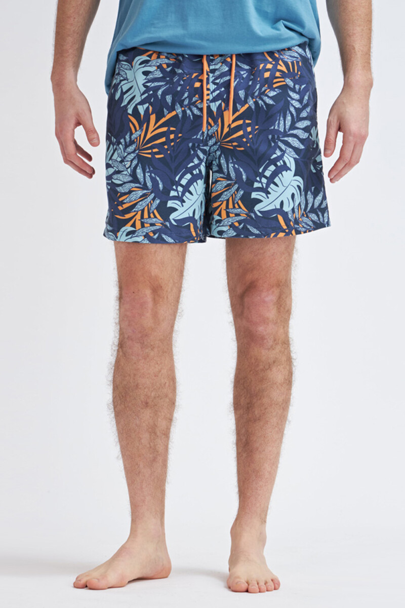 Short de baño Tropical Marino