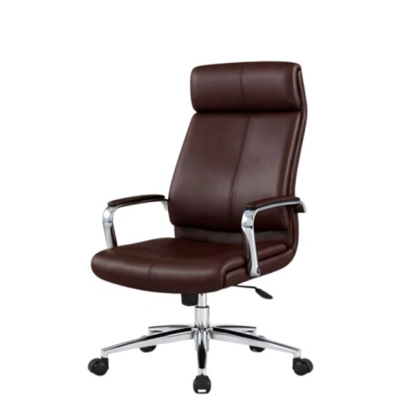 Silla Escritorio Cromada Dell Marron Rt-719 Silla Escritorio Cromada Dell Marron Rt-719