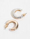 Aros Argollas Metal Argollas Chunky - Dorado
