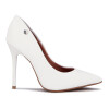 Zapato Formal Mujer Vizzano Taco Alto Clásico Blanco