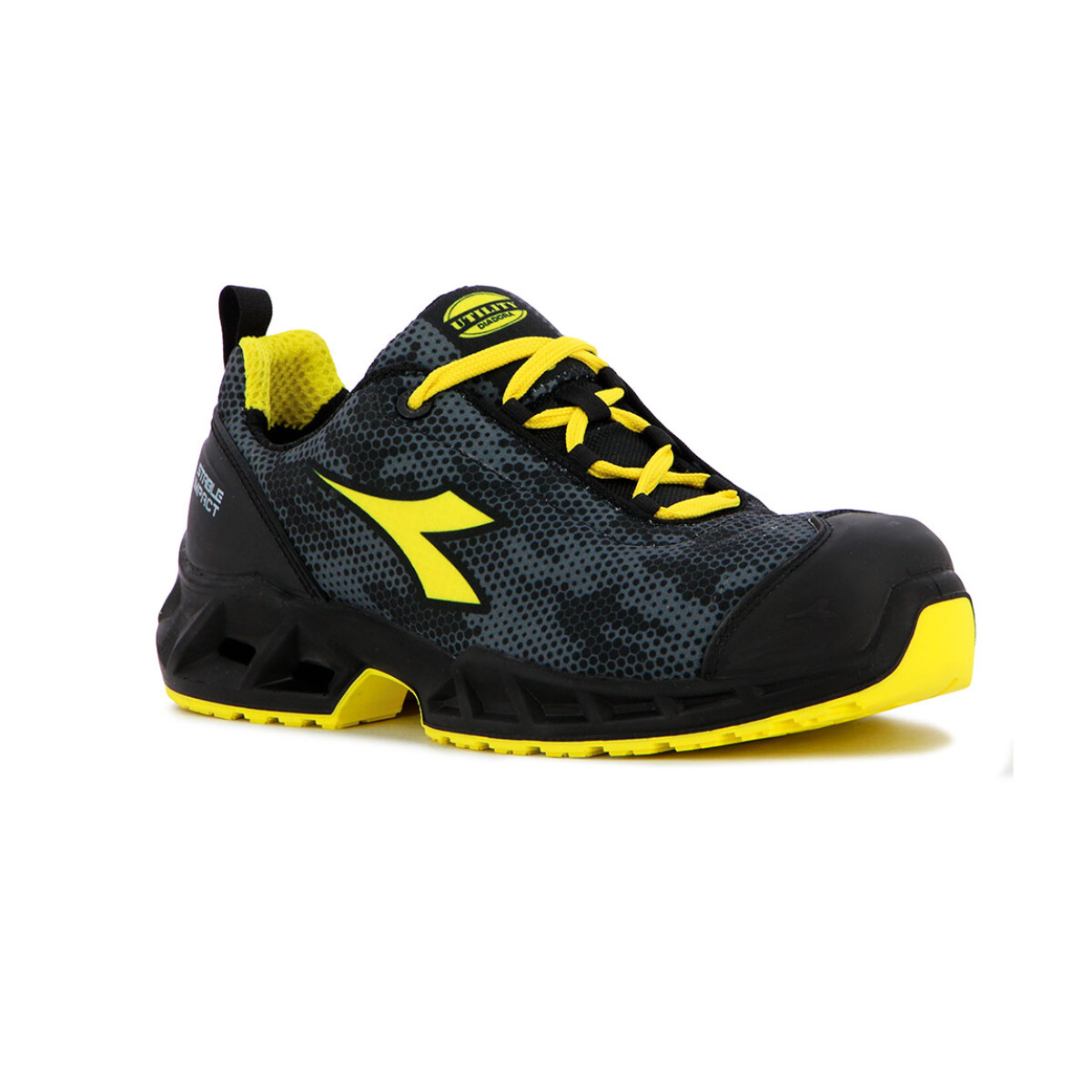 Zapato Seguridad Diadora Utility - Negro-gris 
