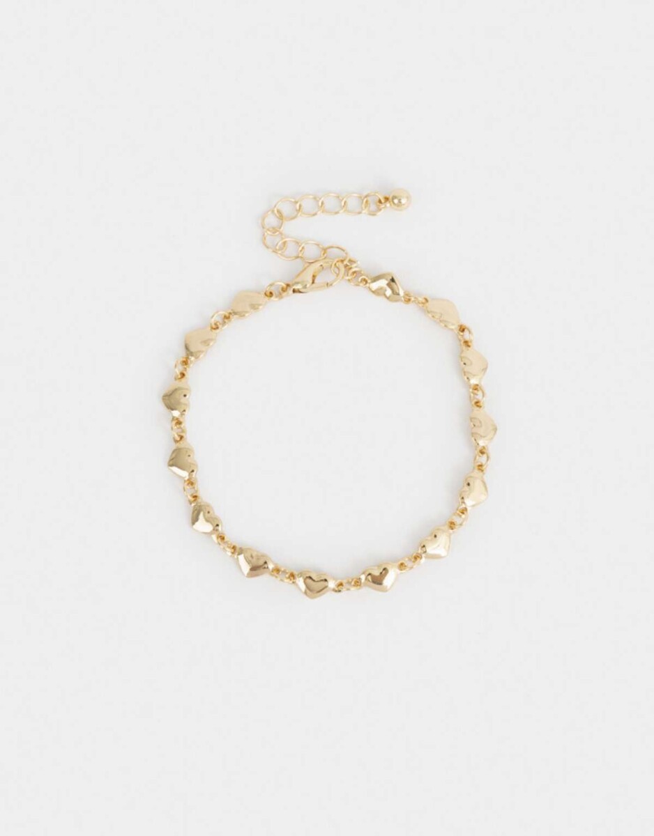 Pulsera Flexible Bañada En Oro - Dorado 