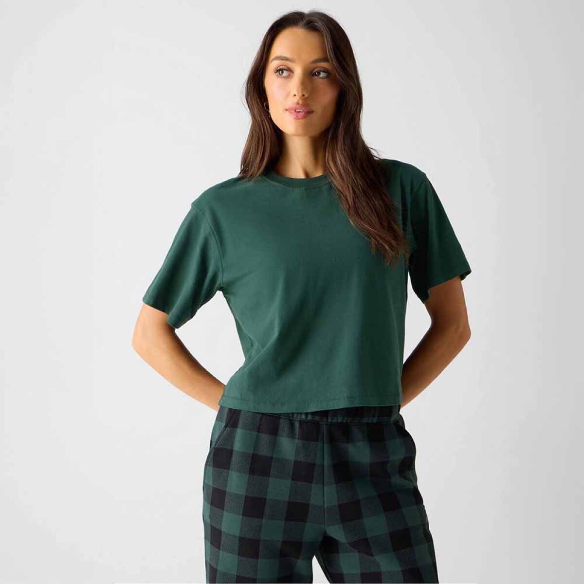 Polo Cotton Boxy Tee Mujer - Everpine 