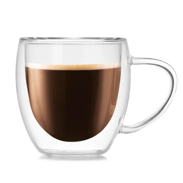 Taza De Vidrio Doble Pared Aislamiento C/ Asa Té Café 250ml Taza De Vidrio Doble Pared Aislamiento C/ Asa Té Café 250ml