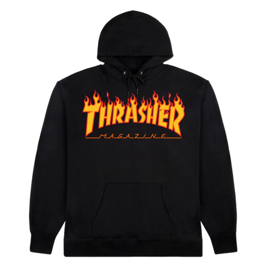 Canguro Thrasher Flame Logo - Negro Canguro Thrasher Flame Logo - Negro