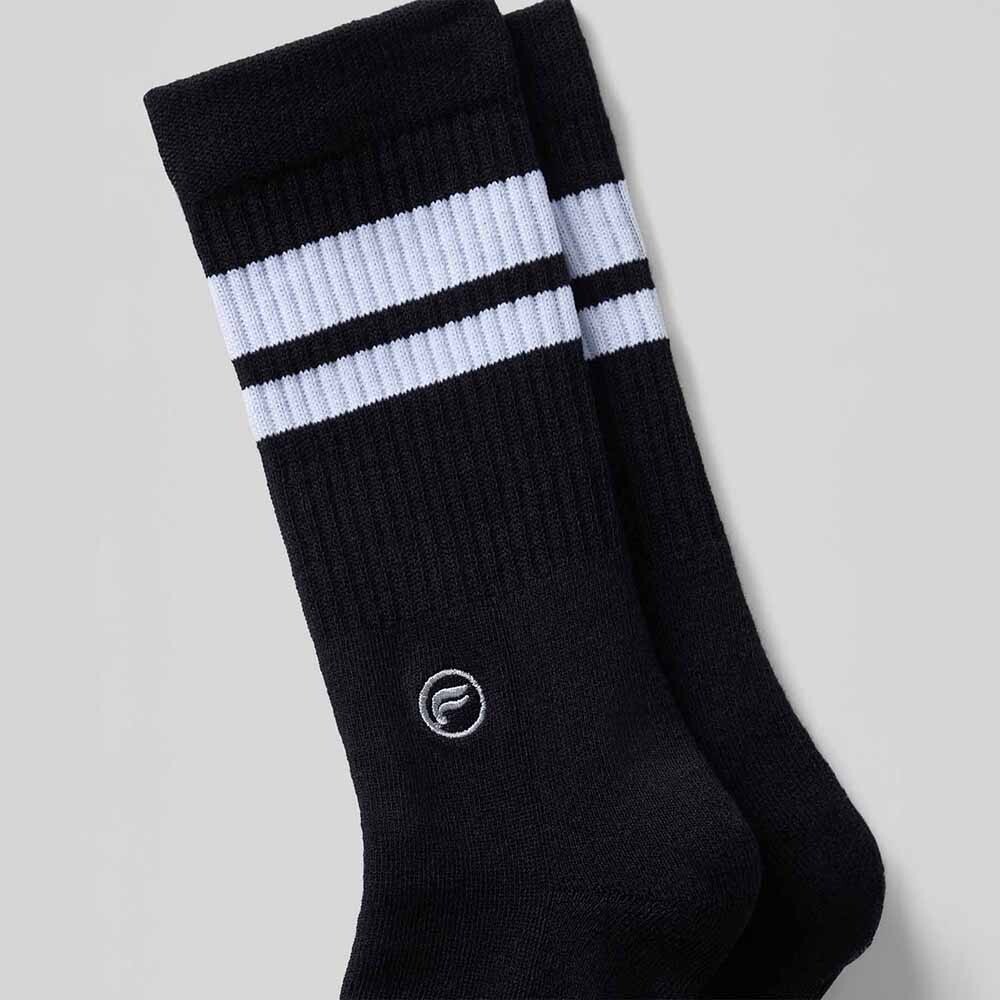 Medias The Everyday Crew Sock Unisex Black / Classic White Stripe