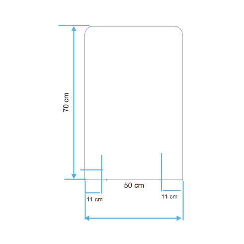 ESPEJOS LISOS DE BAÑO CON REPISA DE VIDRIO 70X50 AQUALIA CON ANTI CORROSION 000