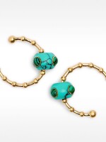 Aros Con Piedra azul